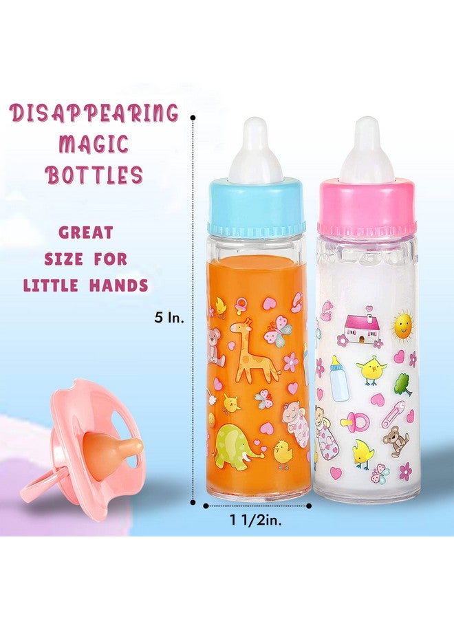 fash n kolor Fash N Kolor - Complete Baby Doll Changing Travel Diaper Bag with Baby Doll Accessories Set -Including 2 Magic Bottles, Pacifier, Pamper and lot more Accessories for your Baby Doll Bag  - Image 4
