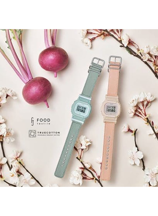 CASIO Digital Square Shape Fabric Wrist Watch GMD-S5600CT-3DR - 40 Mm  - Image 2