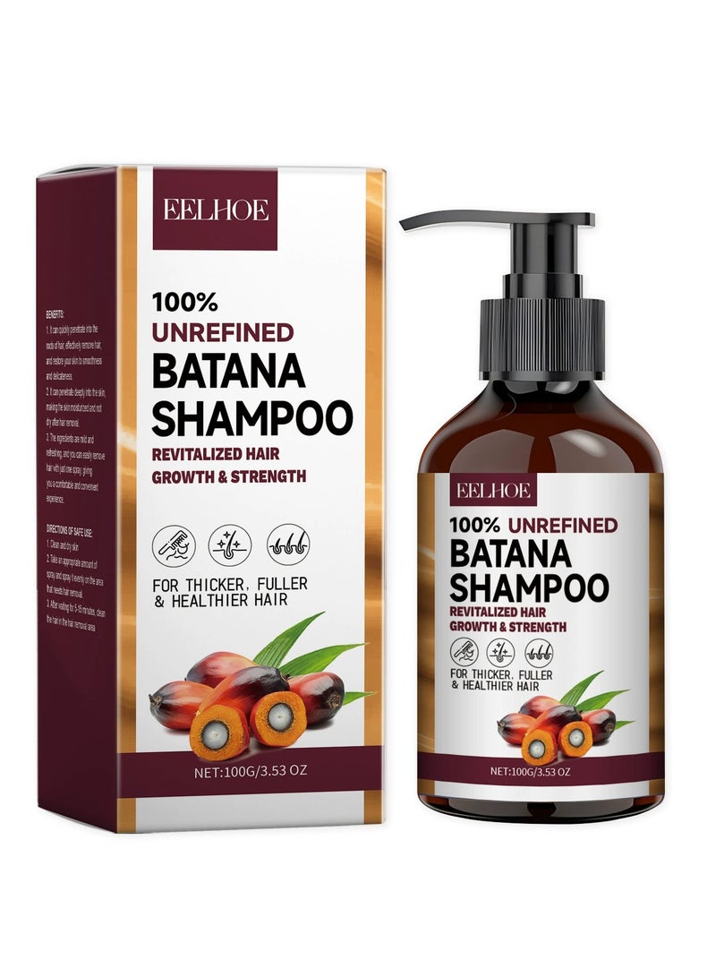 إيلهو شامبو زيت باتانا ، شامبو طبيعي مضاد لتساقط الشعر ، شامبو للعناية المنزلية اليومية ، زيت باتانا لنمو الشعر ، شامبو تساقط الشعر للنساء 100 جرام - Image 1