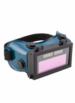 Auto Darkening Welding Goggles with Clear Inner Lenses, Welding Helmet Solar Welder Eyes Glasses, Eye Protection Welding Glasses Flip Up Lens (Dark Green)