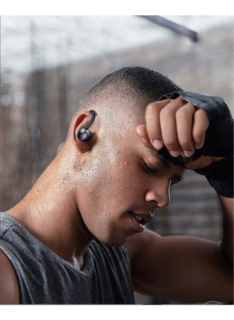 Neutral T82 Ear Hanging True Wireless Bluetooth 5.3 Earphones Low Latency Fast Charging IP54 Waterproof Black Charging Box Earphones  - Image 3