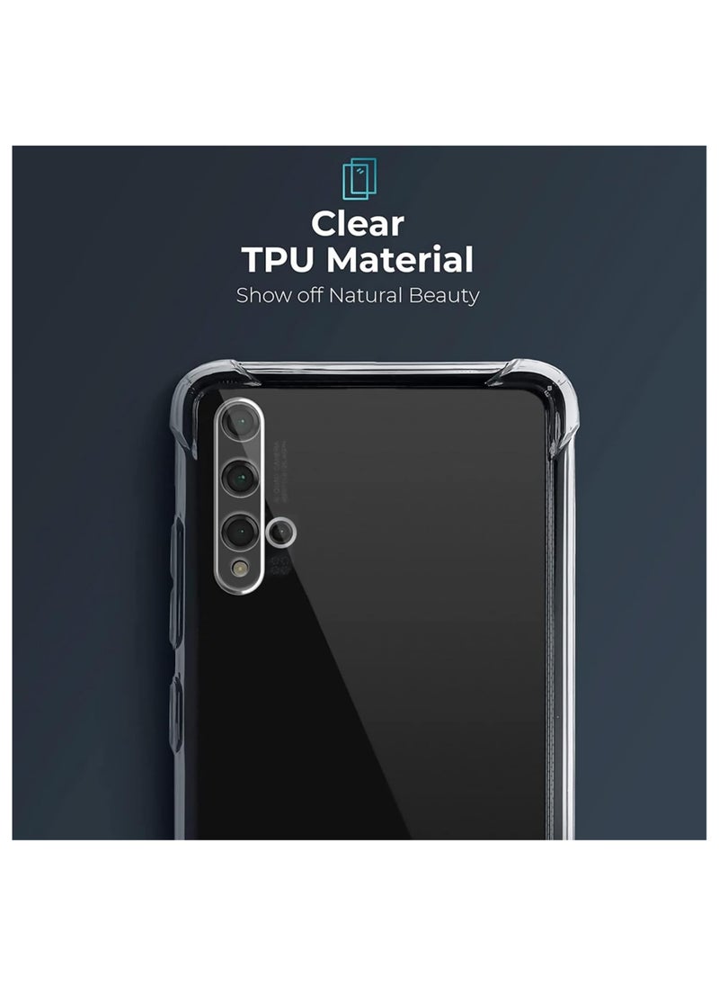 Silicone Case Cover With Tempered Glass Screen Protector For Huawei Nova 5T