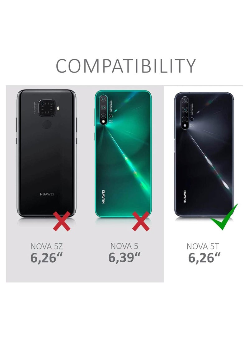 Silicone Case Cover With Tempered Glass Screen Protector For Huawei Nova 5T