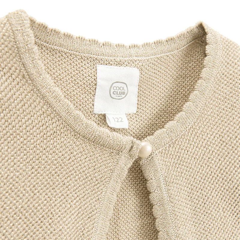 كول كلوب بوليرو قطن ذهبي بوليستر ألياف معدنية