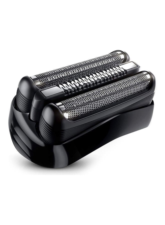 Loquat Replacement Shaver Foil Head for Braun 21B, Braun 3 series, such as 301S, 310S, 320S, 330S Black/Silver - Image 1