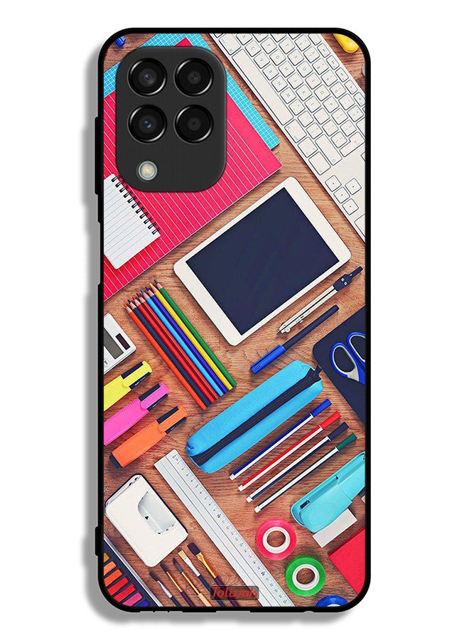 Tolwak غطاء حماية لجهاز سامسونج جالاكسي M33 - فتاة هواية على المكتب - Image 2