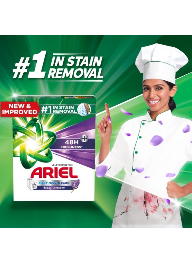 Ariel Ariel Fast Dissolving Laundry Detergent Powder with Lavender, 9 KG  - Image 2