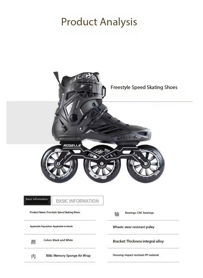 Inline Skates 3 Wheels 110mm Roller Skate Blades for Adults Professional Outdoor Speed Skates - pzsku/Z0E587BEE5DF58400818DZ/45/_/1738908574/a195c75d-0d99-43ed-8673-1f6b1c610560