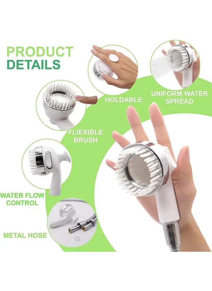 Kresal Kresal Washing Head Faucet Sprayer External Shower Head Nozzle Extender Pressure Water Spray Sprinkler Head with 1 5m Telescopic Pipe Shunt Valve and Base  - Image 5