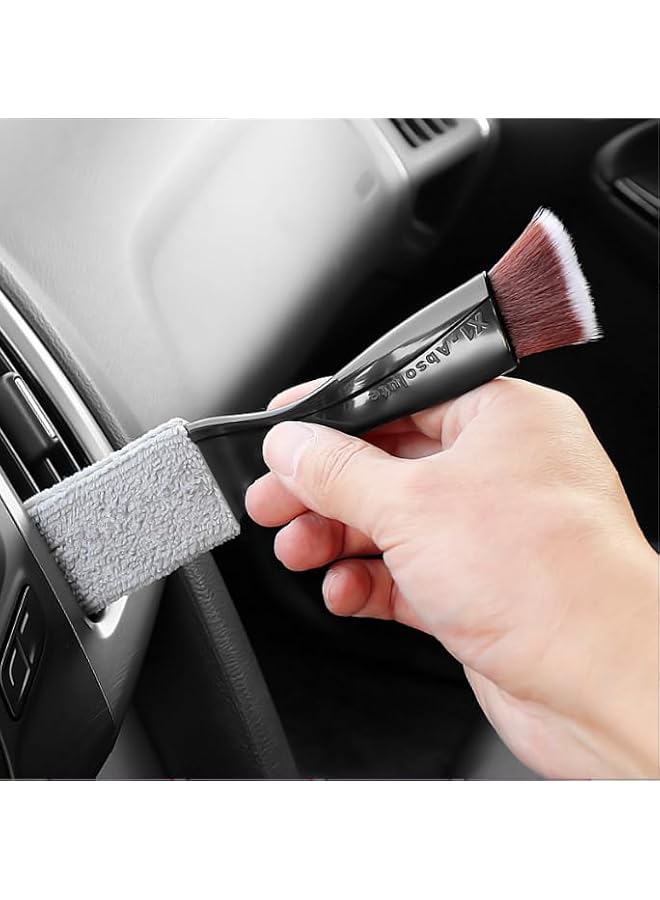 PROMASS Microfiber Cleaning Cloth for Househould, Car Cleaning Cloth, Car Cleaning Tools, Soft Reusable, Thickended Versatile Cloth 600gsm, 2pcs 30X30CM, 2pcs 30X60CM Car Polishing Drying Cloth (G-02) - Image 3