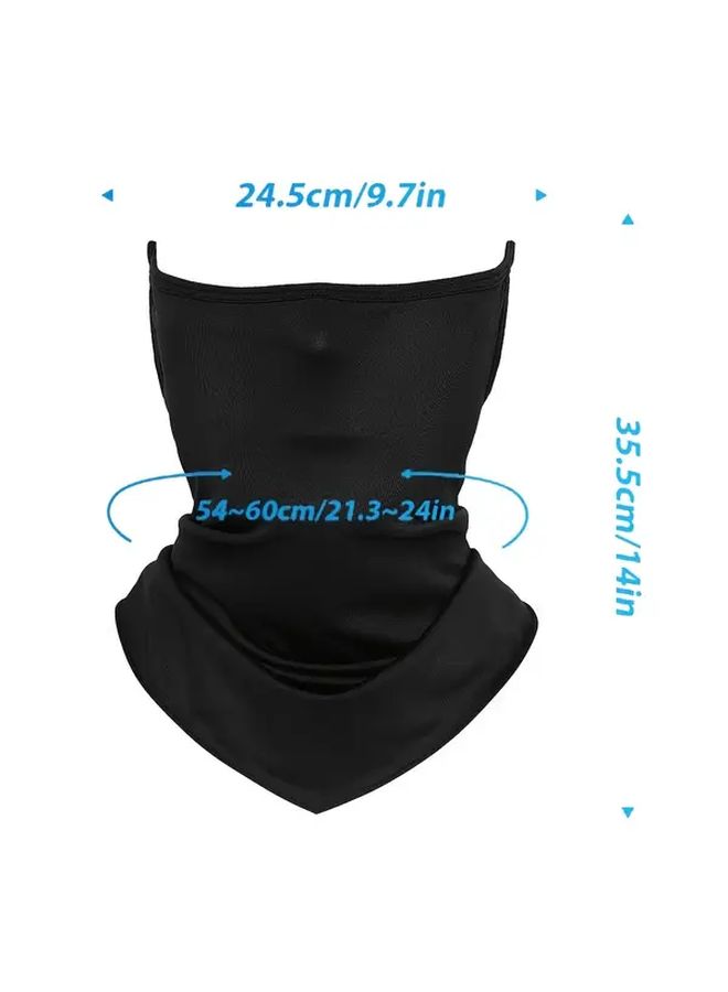 Light Grey Lightweight Breathable Neck Shield Mask Scarf For Outdoor Sports - Image 2