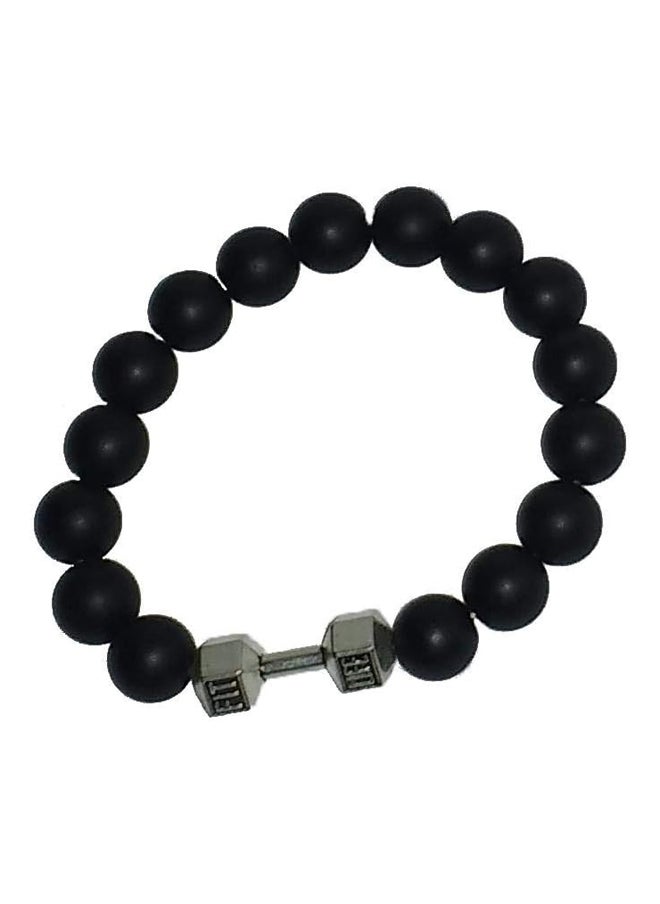 beads bracelet with dumbbells for unisex
