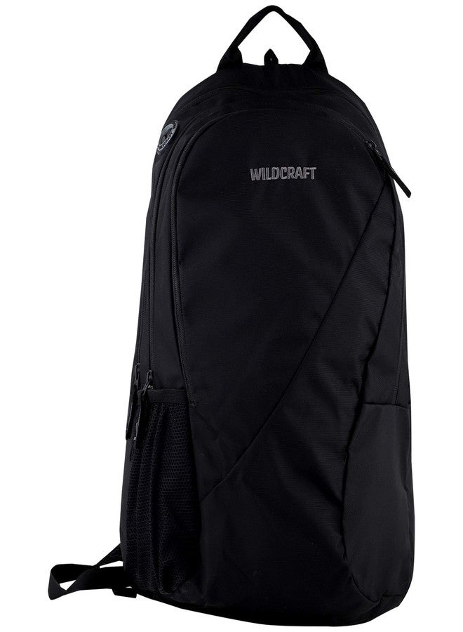 Wildcraft 2 3 Compartment Laptop Backpack with Rain Cover (Black) - Image 1