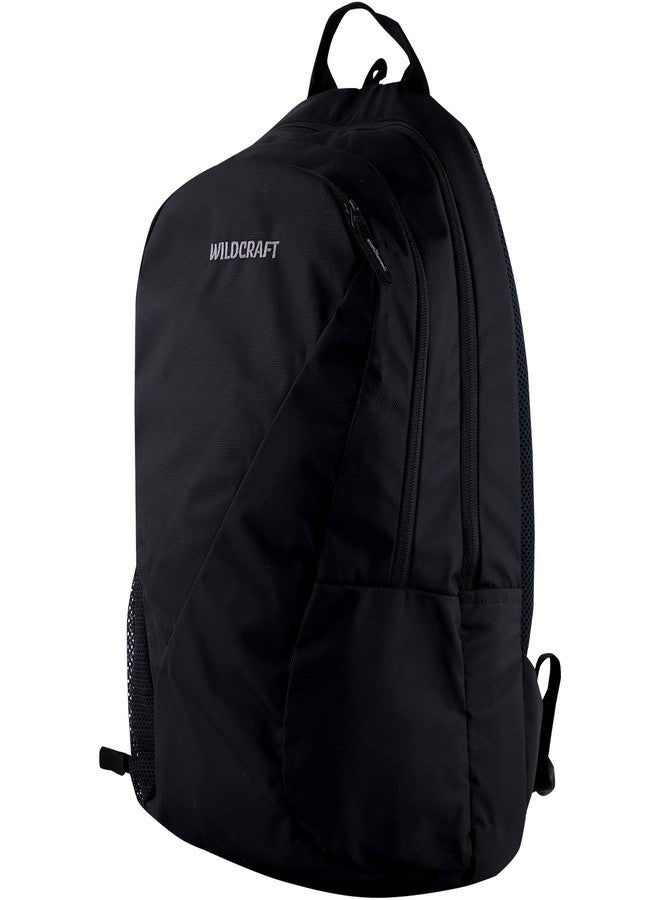 Wildcraft 2 3 Compartment Laptop Backpack with Rain Cover (Black) - Image 2