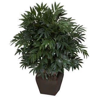 Nearly Natural Double Bamboo Palm with Decorative Planter Silk Plant - pzsku/Z0E590AEE961878667B5CZ/45/1750417431/da6c7fd6-c718-4d9a-a022-9c0b48f1f168