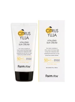 Farm Stay farm stay Citrus Yuja Vitalizing Sun Cream SPF50+ PA ++++ 70 GM.  - Image 1
