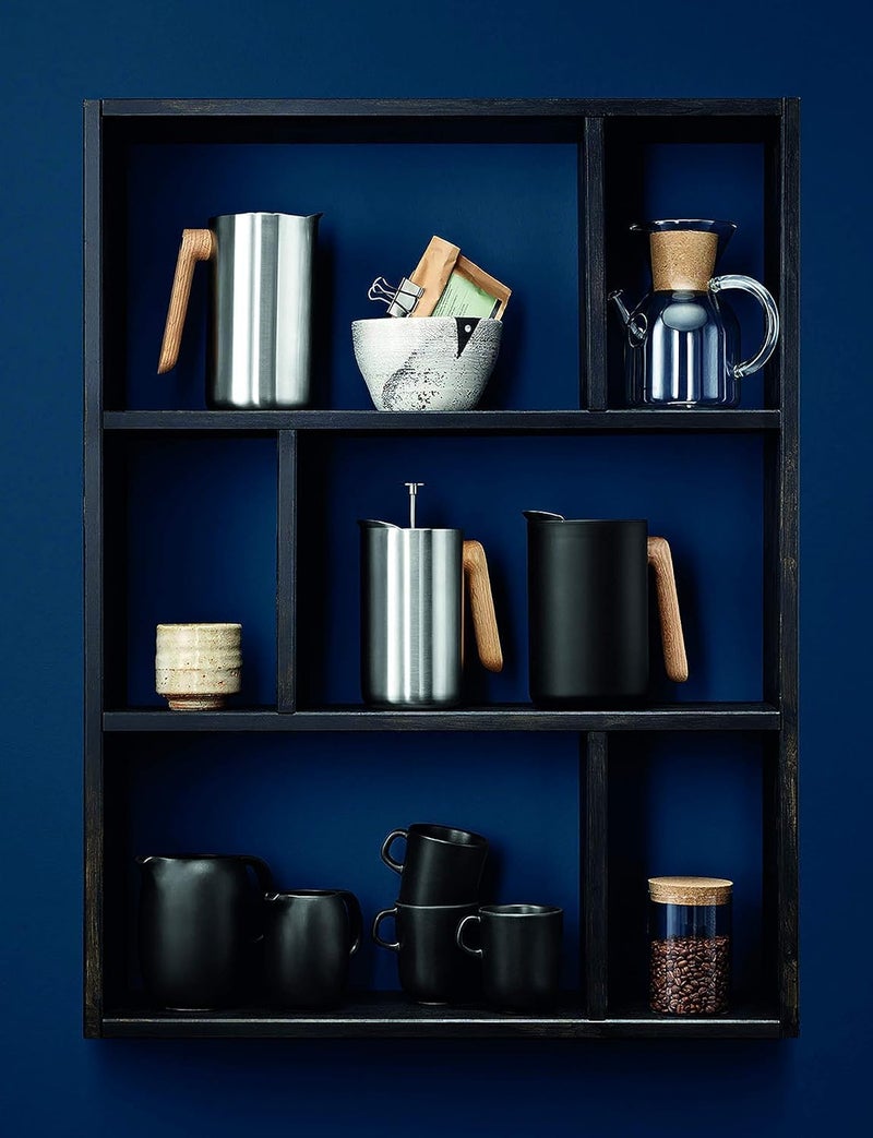 Eva Solo Nordic Kitchen Cup with Saucer 20cl Matte Black Stoneware, Minimalist Scandinavian Design, Dishwasher & Microwave Safe, Ideal for Coffee, Tea, and Espresso Serving (Cup - Image 4
