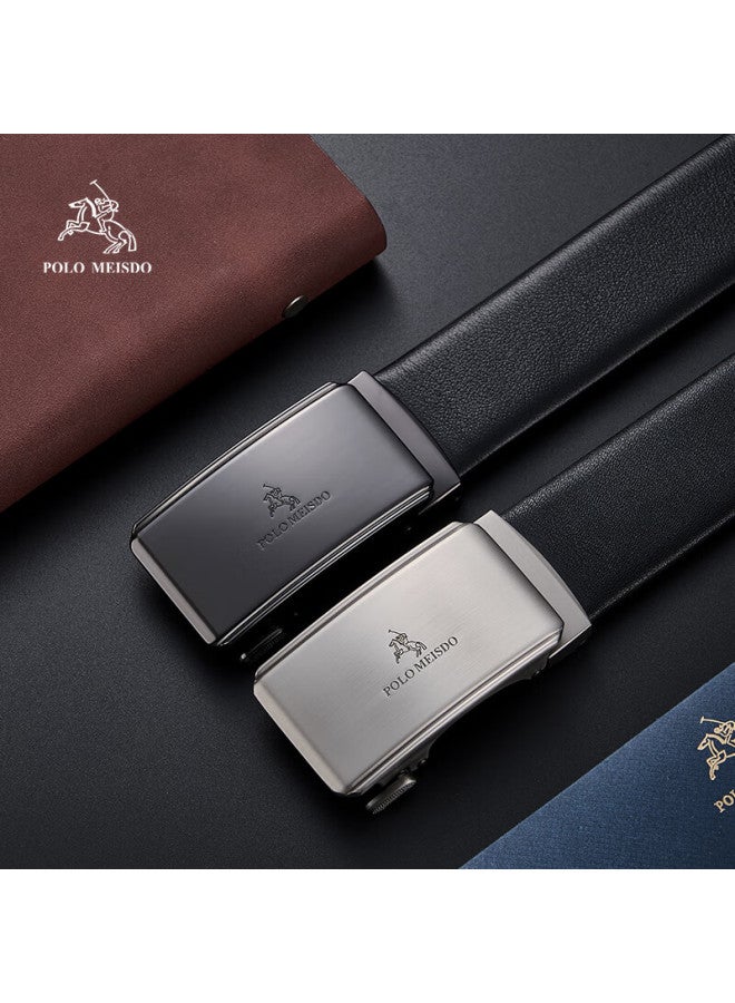Polomeisdo Paul Meisite Men's Leather Belt With Automatic Buckle, Gift Box, Self-operated, Qixi Valentine's Day Gift For Boyfriend Or Husband - Image 1