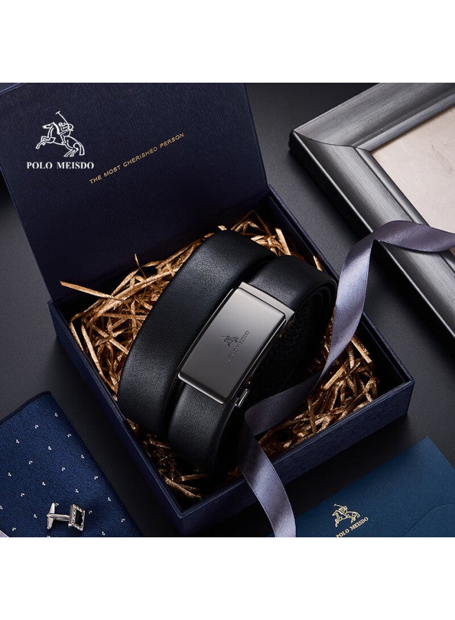 Polomeisdo Paul Meisite Men's Leather Belt With Automatic Buckle, Gift Box, Self-operated, Qixi Valentine's Day Gift For Boyfriend Or Husband - Image 3