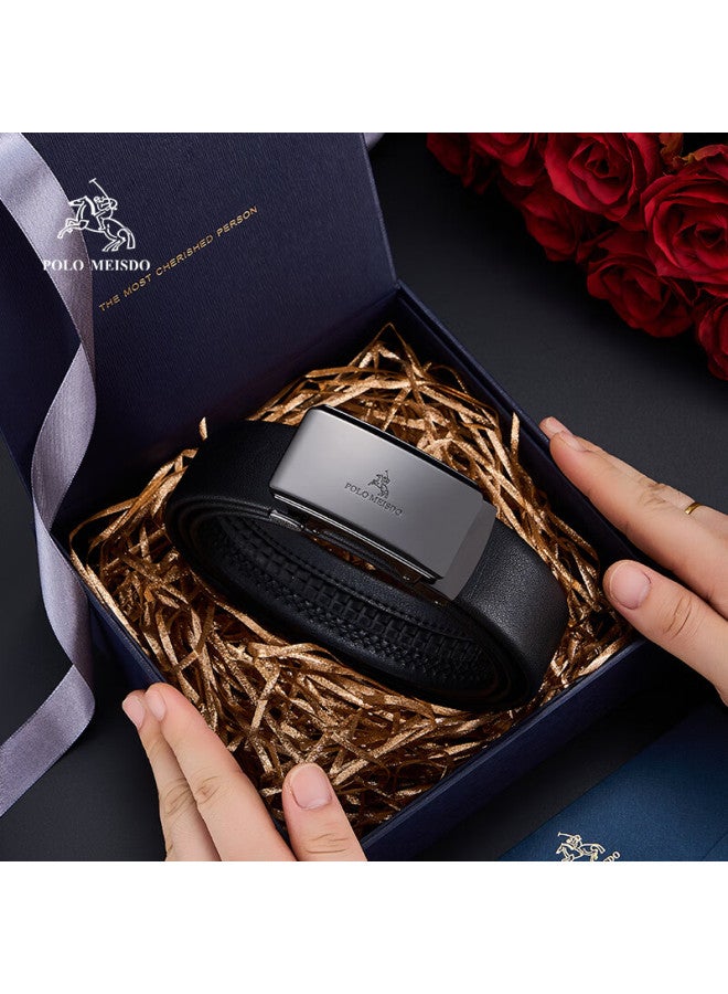 Polomeisdo Paul Meisite Men's Leather Belt With Automatic Buckle, Gift Box, Self-operated, Qixi Valentine's Day Gift For Boyfriend Or Husband - Image 2