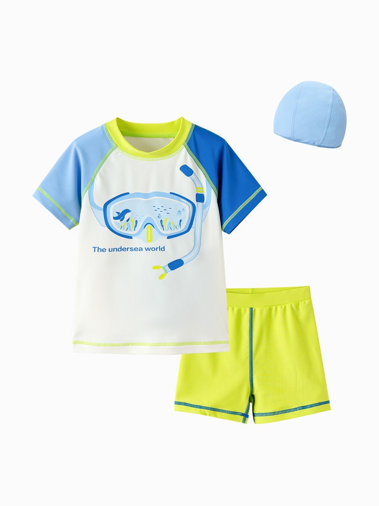 بالابالا طقم بدلة سباحة للمن 3 قطع للأولاد - Image 1