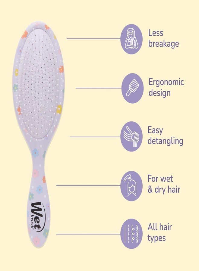 Wet Brush Original Detangling Hair Brush, Daisy (Hello Disney) - Ultra-Soft IntelliFlex Bristles - Detangler Brush Glide Through Tangles With Ease For All - For Women, Men, Wet & Dry Hair - Image 3