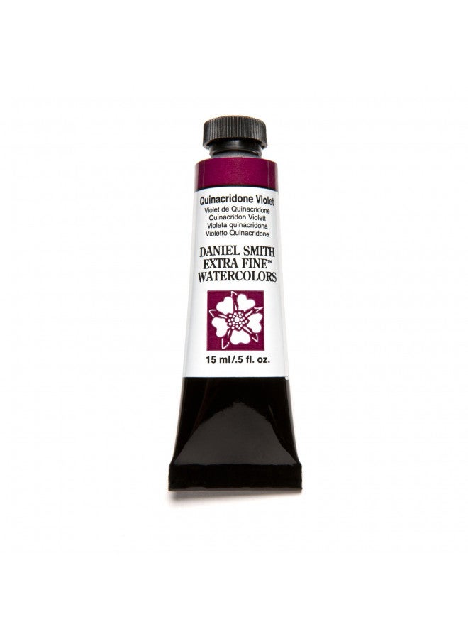 DANIEL SMITH 284600094 Extra Fine Watercolor 15ml Paint Tube, Quinacridone, Violet 0.5 Fl Oz (Pack of 1) - Image 4