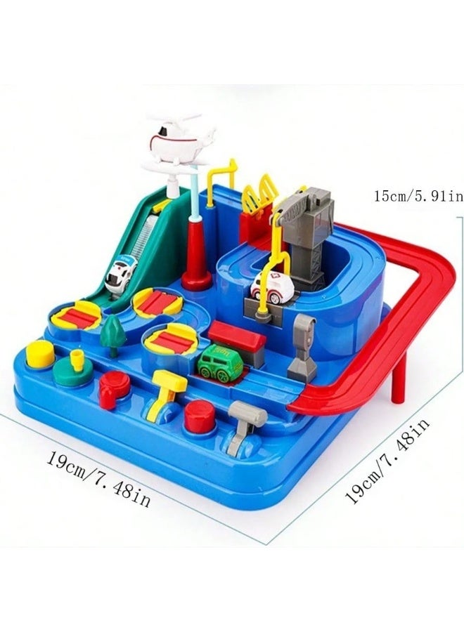 Magnetic City Rescue Playset - Interactive Puzzle Rail Car Adventure with Mini Cars for Preschool Learning and Creative Play - Develops Problem-Solving and Motor Skills - Image 5