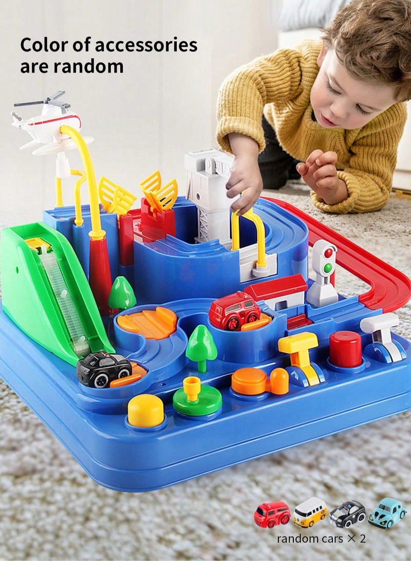 Magnetic City Rescue Playset - Interactive Puzzle Rail Car Adventure with Mini Cars for Preschool Learning and Creative Play - Develops Problem-Solving and Motor Skills - Image 1