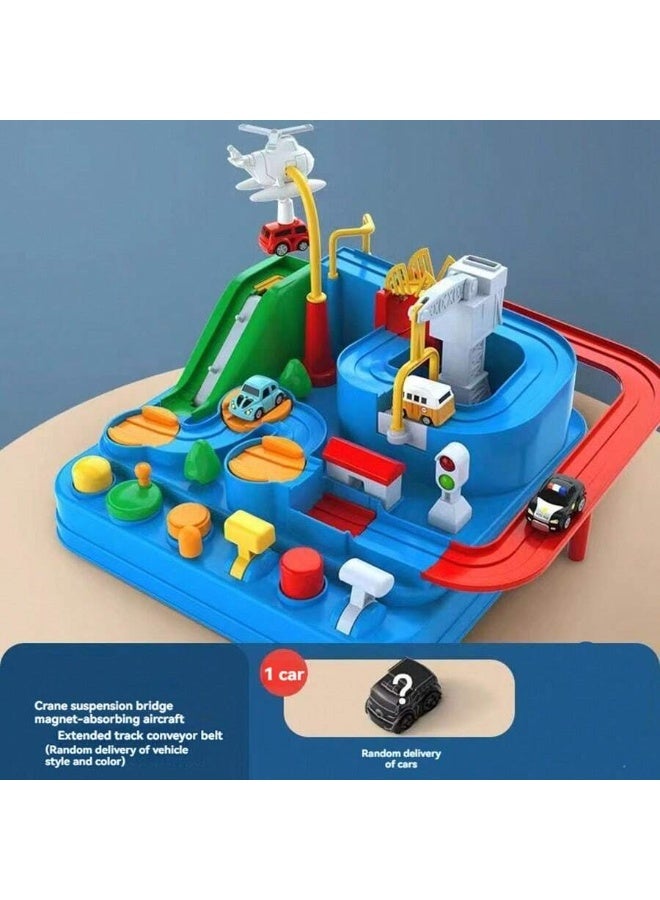 Magnetic City Rescue Playset - Interactive Puzzle Rail Car Adventure with Mini Cars for Preschool Learning and Creative Play - Develops Problem-Solving and Motor Skills - Image 4