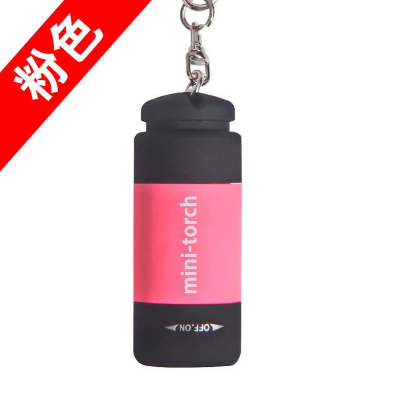 Portable Mini LED Flashlight Rechargeable Pink Pink