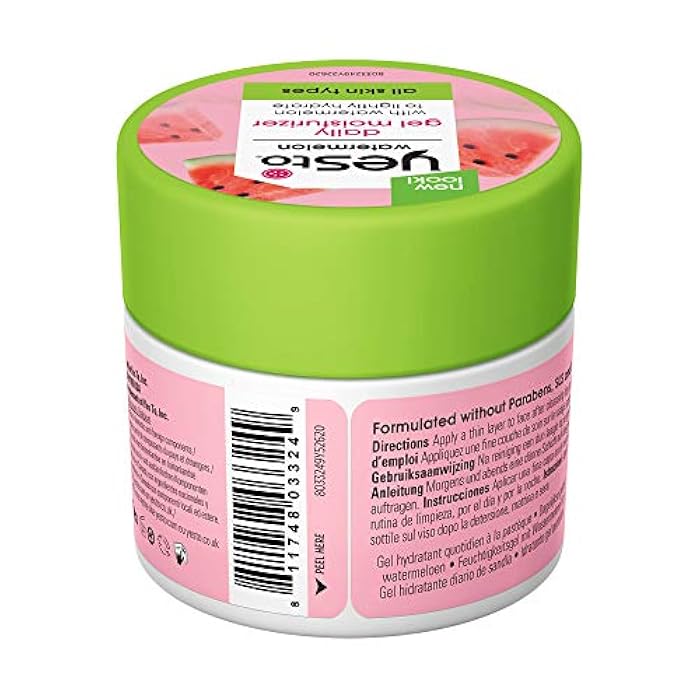 Yes To Watermelon Daily Gel Moisturizer, Skin Texture Improvement & Refreshing, Antioxidants, Sodium Hyaluronate, 1.7 Fl Oz - Image 4