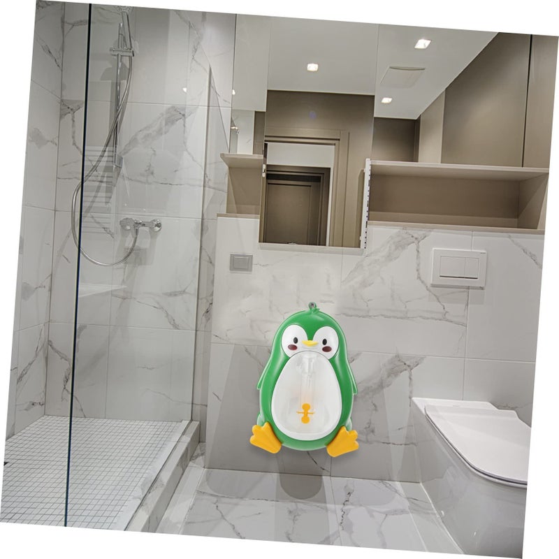 Wall Mounted Baby Urinal Potty Trainer For Boys With Splash Guard Easy Clean Plastic - Image 4