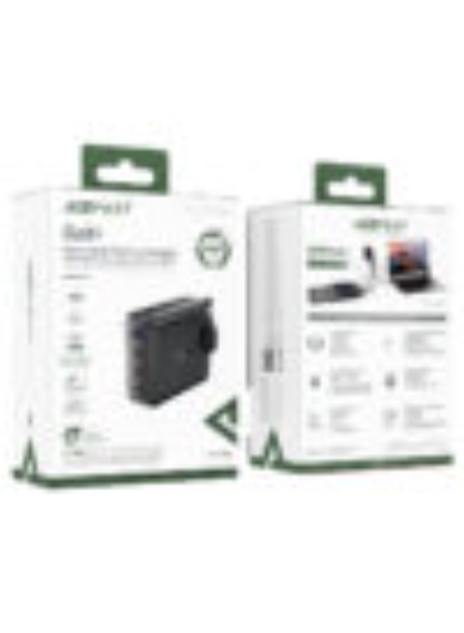 ACEFAST GAN Fast Charge Wall Charger A97 PD100W, Four Ports, 3 USB-C & 1 USB-A, Total Output 100W, UK Plug, Flame-Retardant PC, Suitable For phones, tablets, game consoles, laptops, etc - Image 5