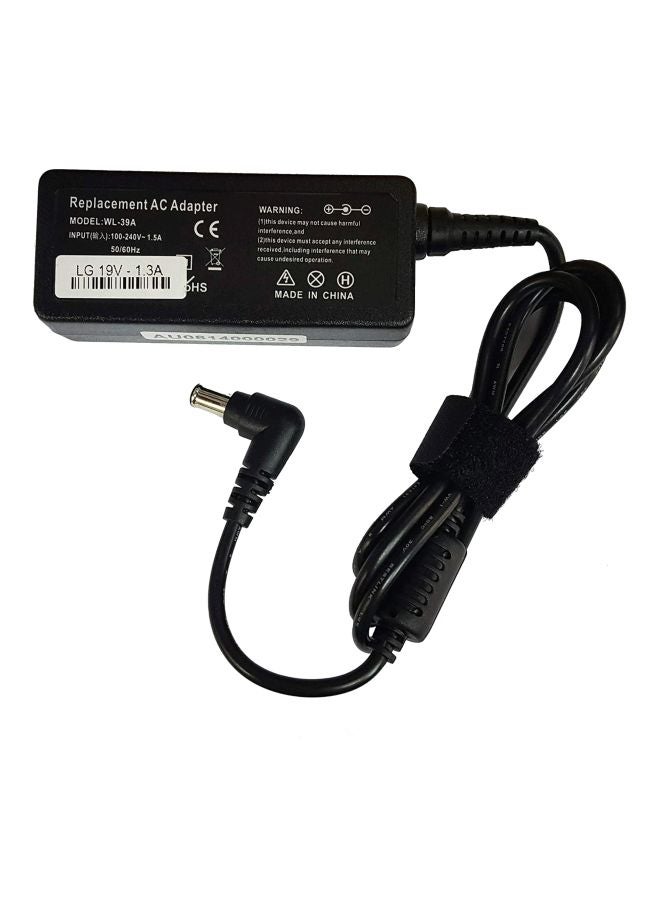 LG LCD Monitor Adapter 19V 1.3A With Power Cable Black - Image 1