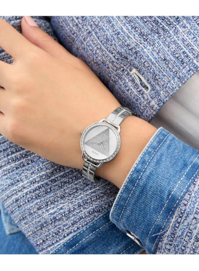 GUESS TRI BELLINI Recycled Steel 30 mm Analog Watch - Image 4