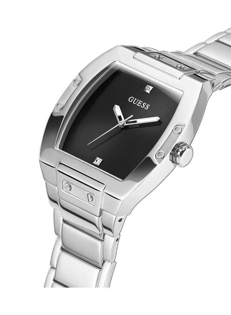 Guess GW0387G1 Stainless Steel Classic Watch-Silver/Black - Image 2