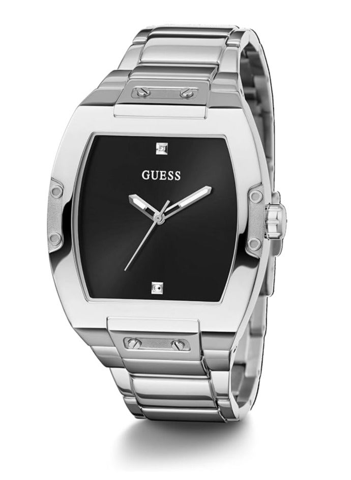 Guess GW0387G1 Stainless Steel Classic Watch-Silver/Black - Image 5