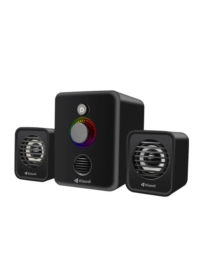 كيسونلي مكبر صوت Kisonli U-3000 USB 2.1 – جودة صوت قوية ومتوازنة - Image 5