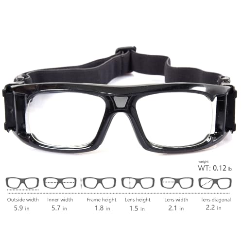 VOLOCOVER（TM Protective Sports Goggles Glasses for Basketball Football Volleyball Squash Hockey (White) - Image 4