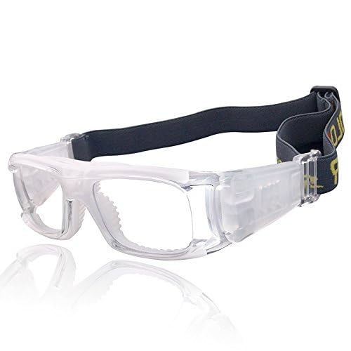 VOLOCOVER（TM Protective Sports Goggles Glasses for Basketball Football Volleyball Squash Hockey (White) - Image 2