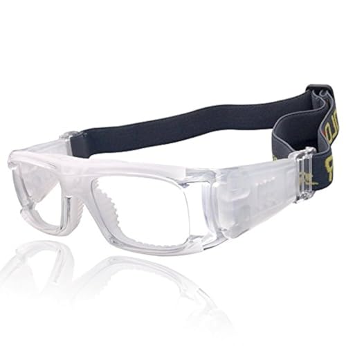 VOLOCOVER（TM Protective Sports Goggles Glasses for Basketball Football Volleyball Squash Hockey (White) - Image 1