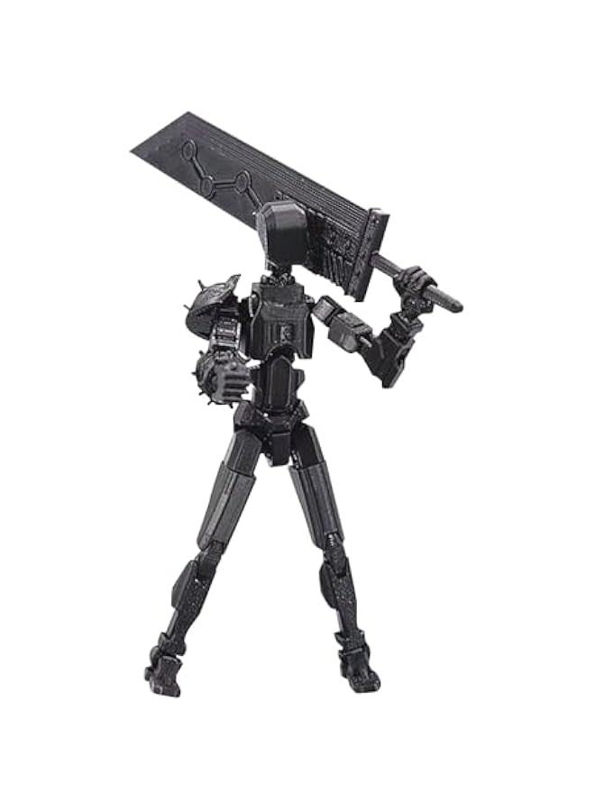 Assembly Completed T13 Action Figure Hero 13 Action Figure Titan 13 Dummy 13 Lucky 13 Action Figure, 3D Printed Multi-Jointed Movable for Stop Motion Animation Adult Desktop Decor (Color-E) - Image 1
