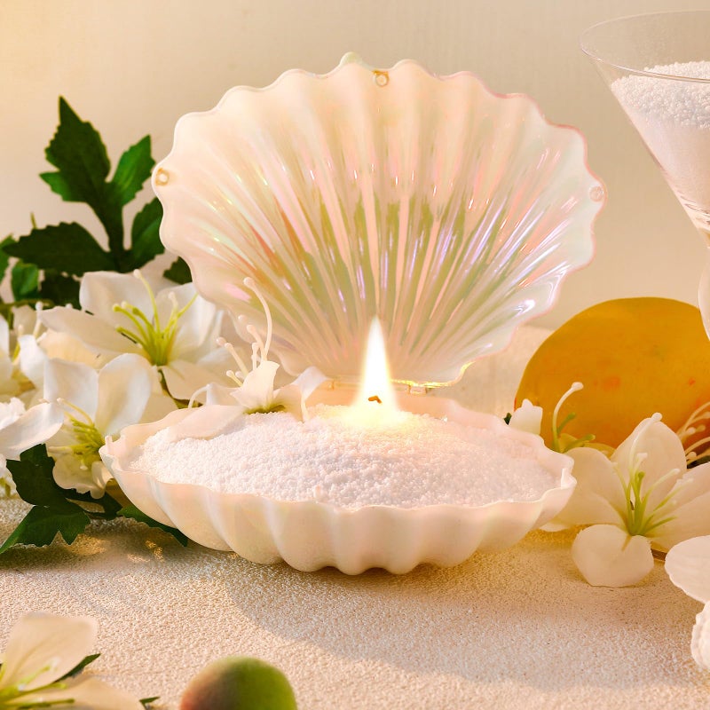 Conelist 1lb Jasmine Scented Pearled Candle Sand Wax Set Customized Powder Making Candles Refill Kit Palm Wax All Natural Non Toxic with 10 Wicks for Graduation Thank You Teacher Gifts DIY Making - Image 3