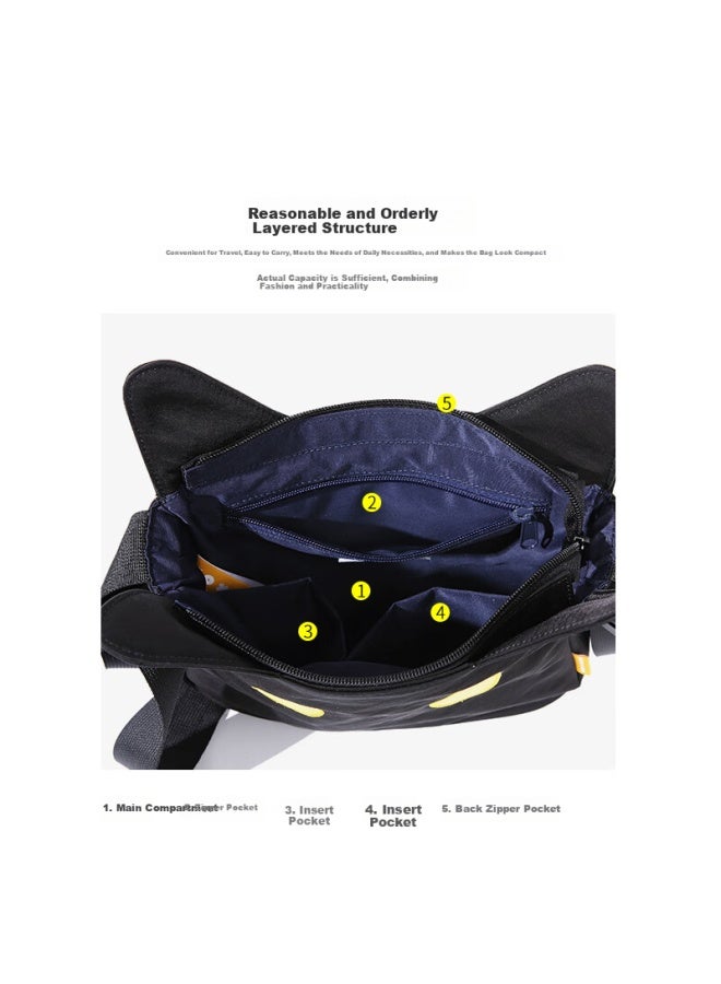 Noxxon Single Shoulder Crossbody Bag Women Casual Fashion Sweet Cool Korean Cute Tote Bag Travel Bag Obsidian Black Medium Bag - Image 2