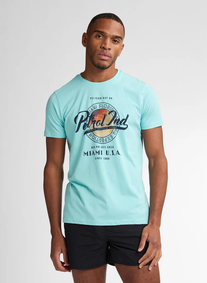 بترول اندستريز Men T-Shirt SS Classic Print