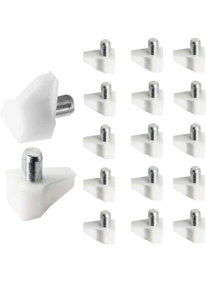 Hitex Shelf Pegs 5mm – Plastic with Stainless Steel Shelf Support Pins | Cabinet Shelf Clips & Holder Pins for Bookcase, Cupboards, Kitchen Cabinets, Furniture Shelves - Image 1