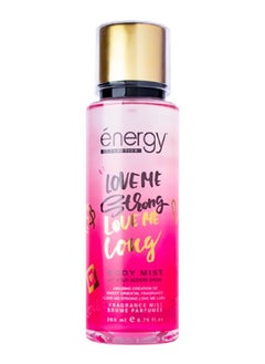 ENERGY COSMETICS Energy Cosmetics Body Mist - Love Me Strong (260ml), Long-Lasting Refreshing Fragrance 
