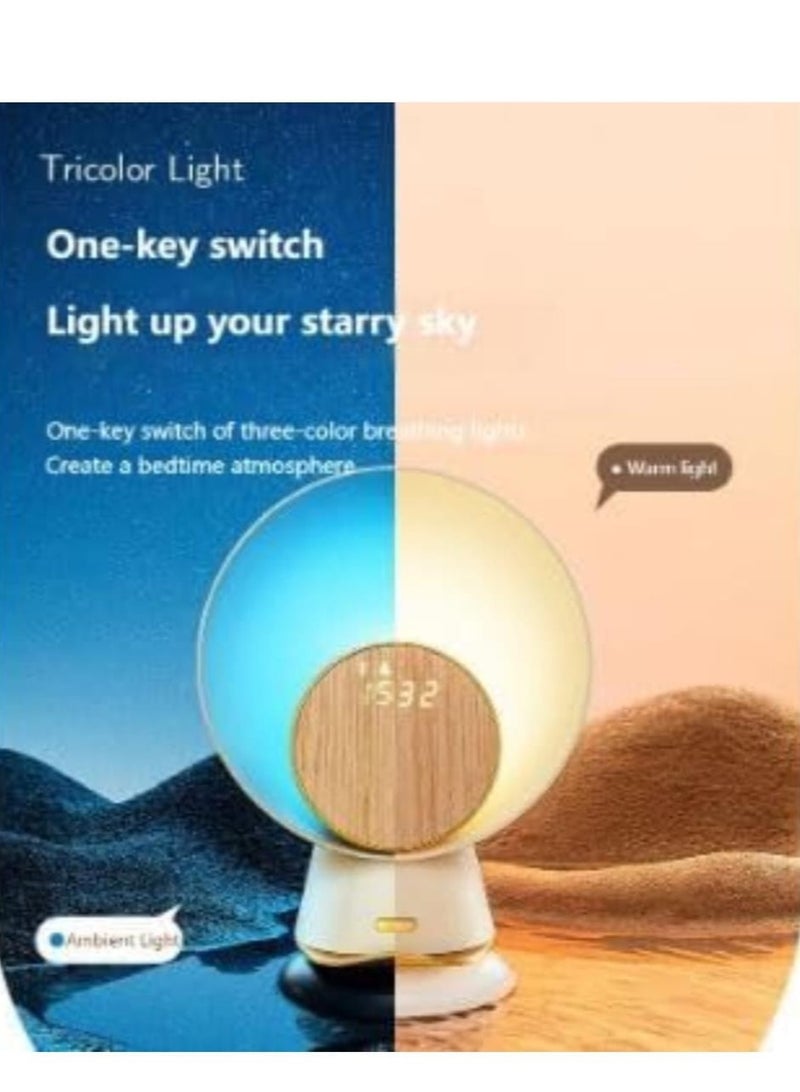 5 in 1 LED Night Light, Bluetooth, Speaker, Wireless Charger, Digit Alarm Clock, Phone Holder, Music Bedside Lamp Motion Sensor Color Changing Lights, Special Gifts for Women, Men - Image 5