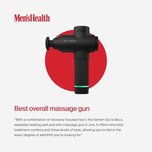 HYPERICE هايبرسايس هايبرفولت 2 أسود - مزود بتقنية كوات جلايد - مسدس تدليك بالاهتزاز محمول باليد | 3 سرعات، 5 رؤوس قابلة للتبديل | يساعد في تخفيف آلام العضلات والشد | FSA و HSA - Image 5